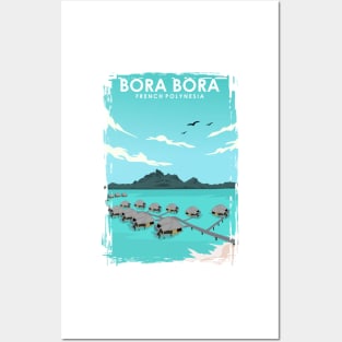 Bora Bora Travel Poster Posters and Art